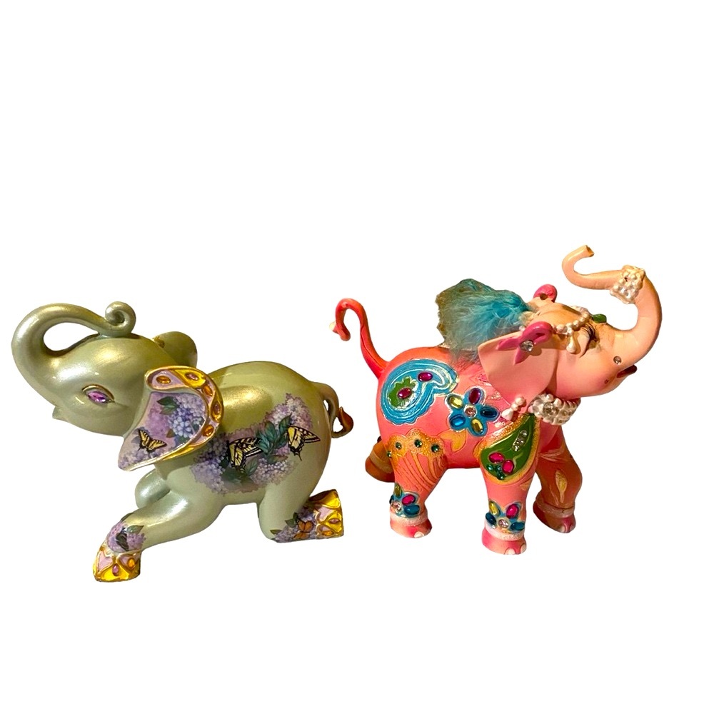 The Hamilton Collection - Margaret Van Pink Elephant & Charmed Life Elephants - Picture 9 of 9